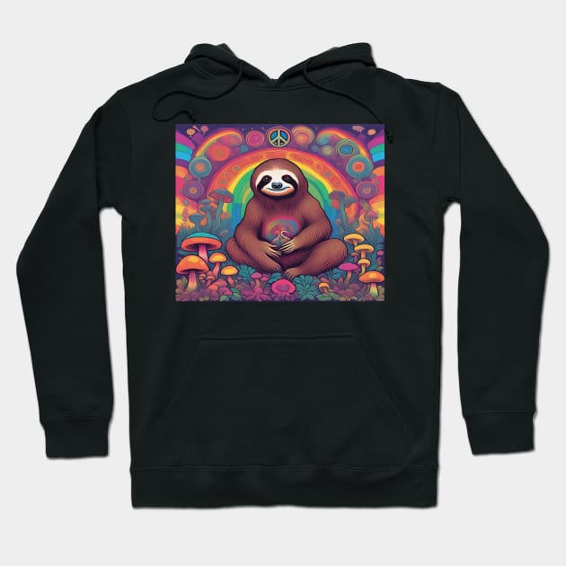 Sloths for Peace Hoodie by drumweaver